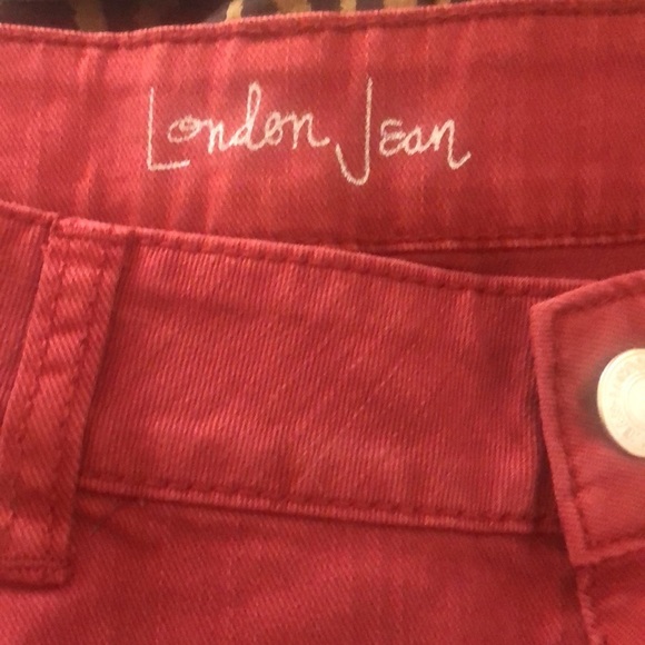 London Jean by Victoria Secret size 12 dark red high waist wide leg trouser jean - Picture 5 of 16